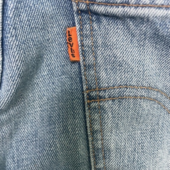 LEVI’S ORANGE TAG COTTON DISTRESSED JEANS SIZE 30 - Picture 5 of 7